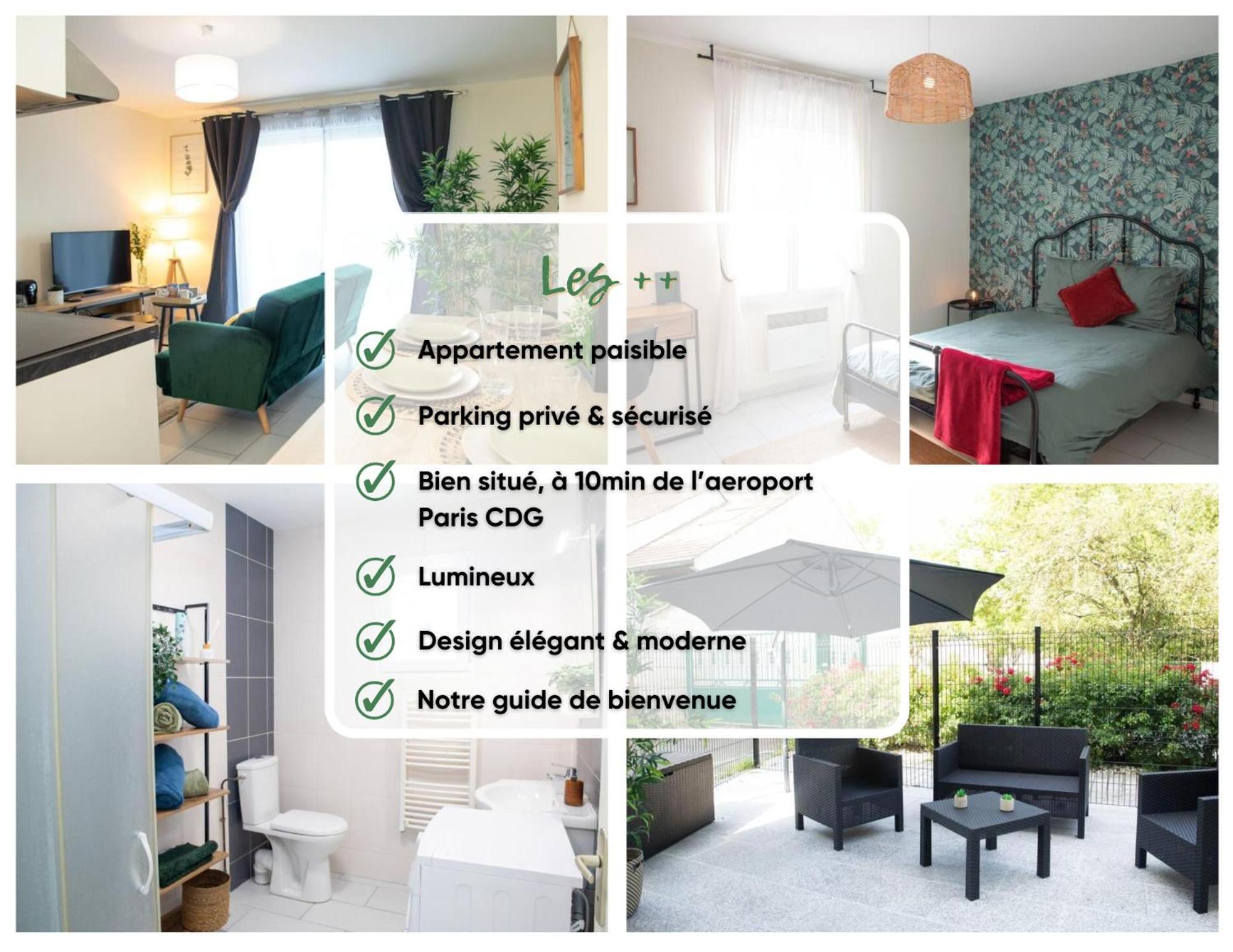 Djial - Proche De Cdg Et Du Parc Asterix Appartement Dammartin-en-Goele Buitenkant foto